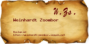Weinhardt Zsombor névjegykártya