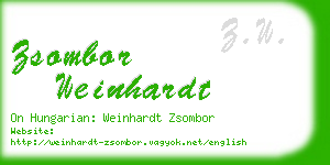 zsombor weinhardt business card